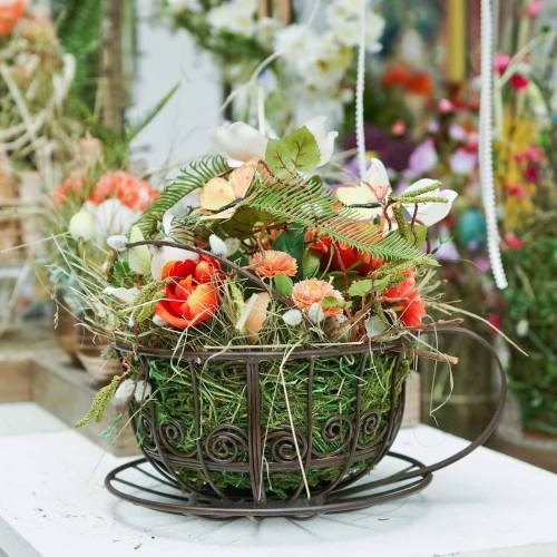 Floristik24 Copo decorativo marrom escuro Ø23cm Alt.13,8cm