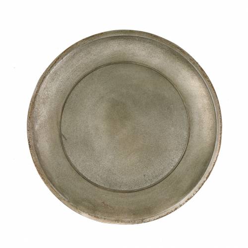 Floristik24 Prato decorativo de madeira champanhe Ø32cm