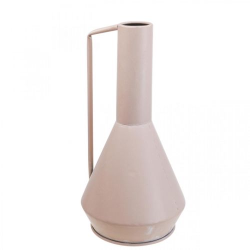 Vaso decorativo jarro decorativo de metal rosa claro 19,5cm Alt 38,5cm