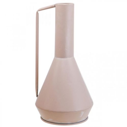 Itens Vaso decorativo jarro decorativo de metal rosa claro 19,5cm Alt 38,5cm