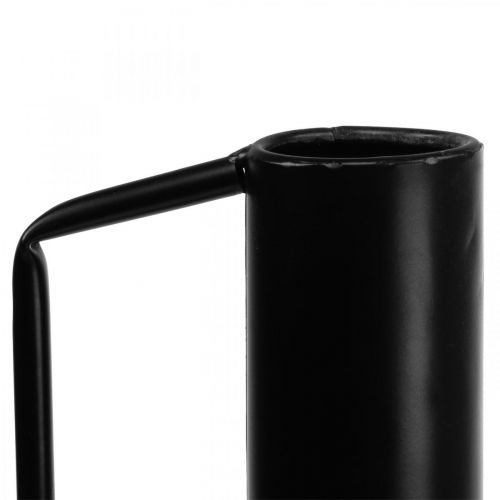 Itens Vaso decorativo jarro decorativo de metal preto 19,5cm Alt 38,5cm