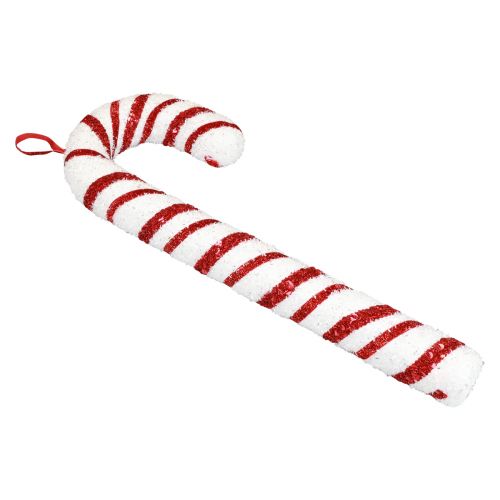 Itens Bastão de doces decorativo decoração de janela de Natal listras brancas vermelhas Alt.51,5 cm