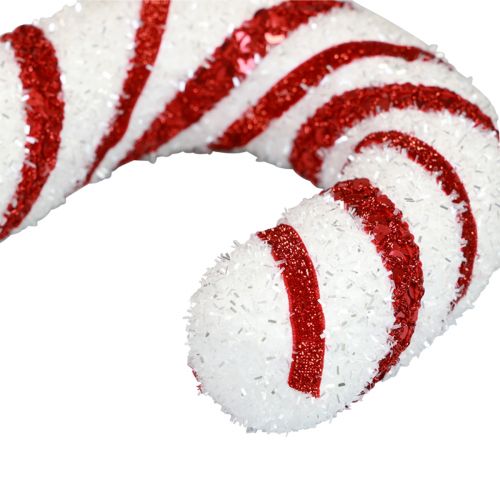 Itens Bastão de doces decorativo decoração de janela de Natal listras brancas vermelhas Alt.51,5 cm