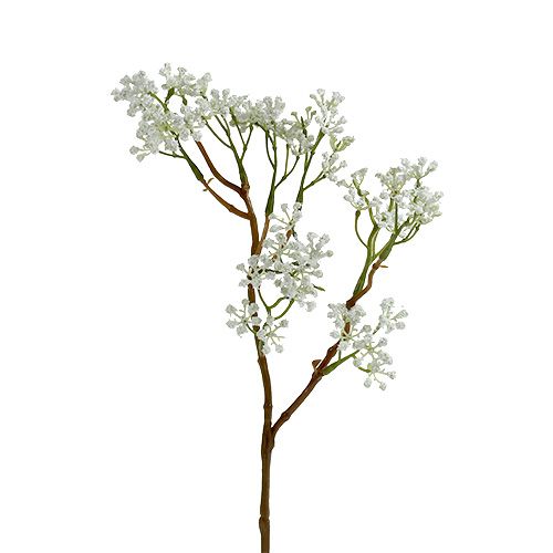 Floristik24 Ramo decorativo verde-branco L43cm 4 unidades