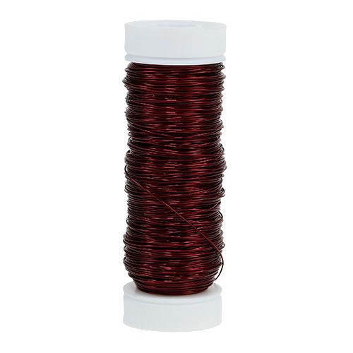 Itens Arame Esmalte Decorativo Ø0,30mm 30g/50m Bordeaux