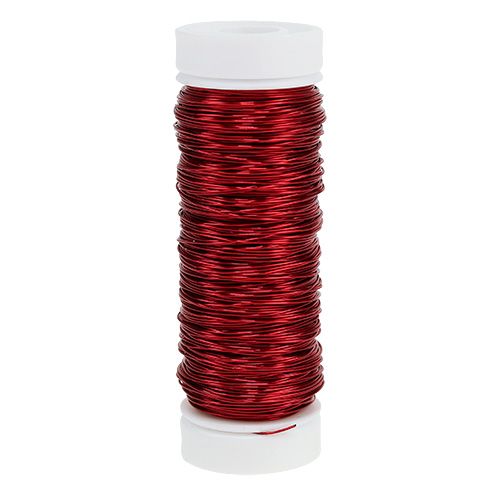 Floristik24 Arame Deco Ø0,30mm 30g/50m vermelho