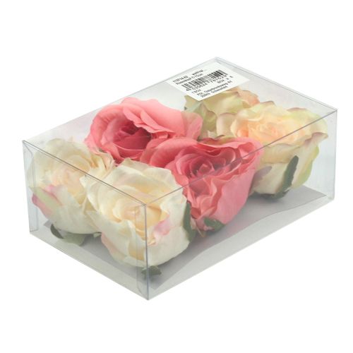 Floristik24 Rosas artificiais Ø9cm 6 unidades