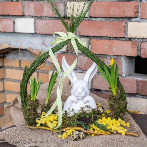 Floristik24 Coelho Deco branco, cabeça de coelho busto, cerâmica H21cm
