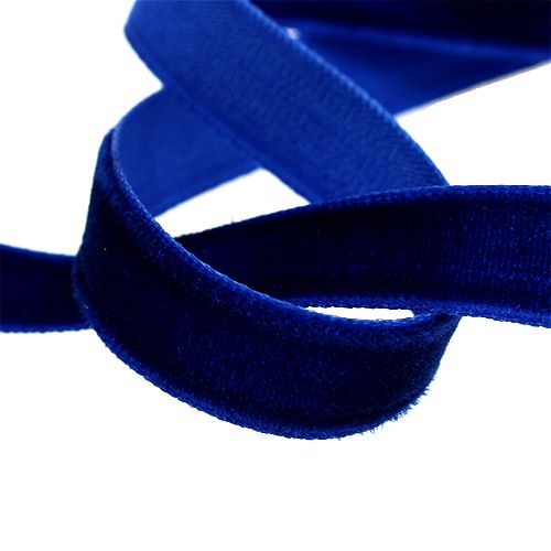 Itens Fita decorativa Veludo azul 10mm 20m