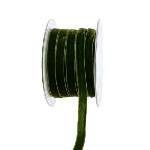 Itens Deco ribbon veludo verde escuro 10mm 20m