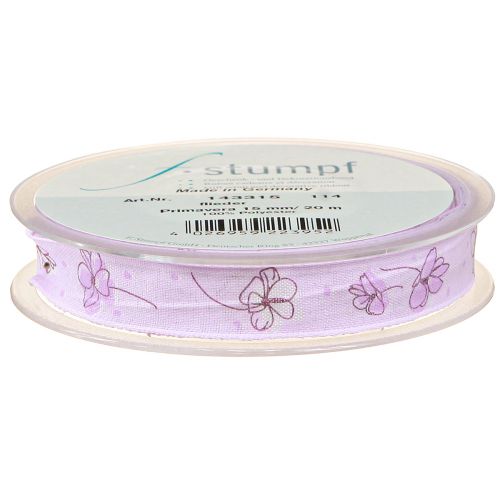 Itens Fita decorativa flores fita de presente de primavera lilás 15mm 20m