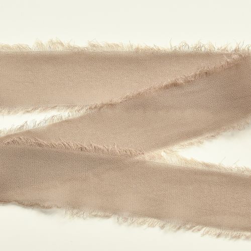 Itens Fita decorativa chiffon marrom fita marrom lama 40mm 15m