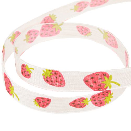 Itens Fita decorativa morangos fita de tecido fita de primavera 15mm 20m