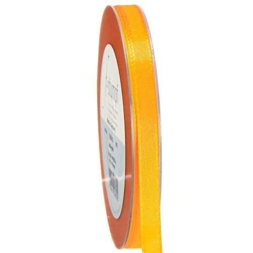 Itens Fita decorativa para presente, fita laranja, fita orla 8mm 50m
