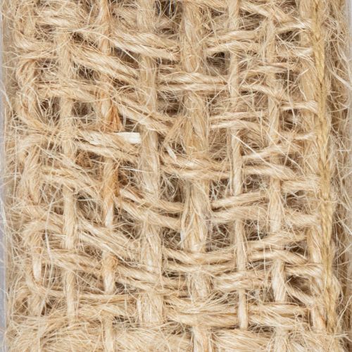 Itens Fita decorativa de juta, natural, 25 mm; fita de juta; fita rústica para presentes, 10 m