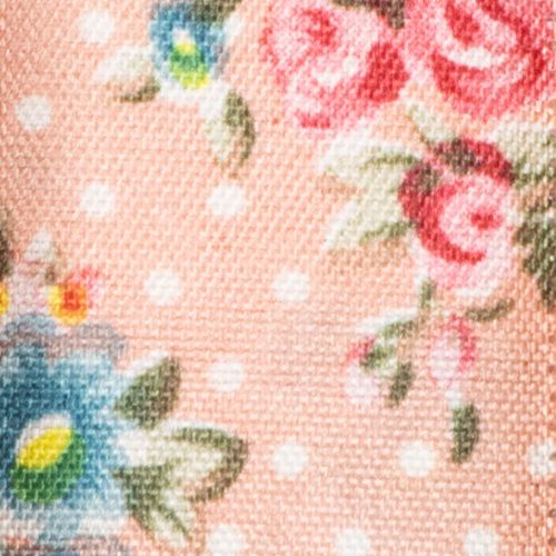 Itens Fita para presentes com estampa floral, ideal para lembrancinhas e artesanatos divertidos. 2,5 cm de largura, 15 m de comprimento.