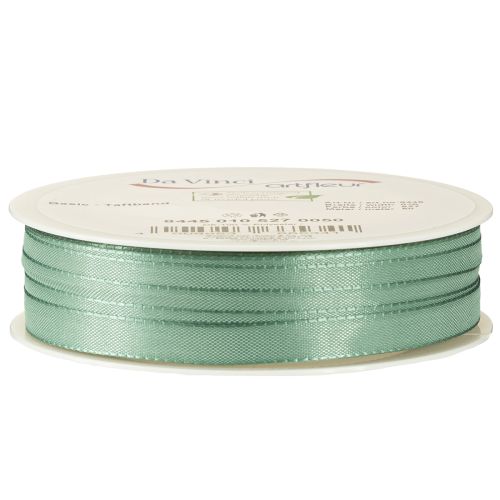 Itens Fita decorativa tafetá fita presente verde sálvia 10mm 50m