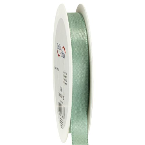 Fita decorativa tafetá fita presente verde sálvia 15mm 50m