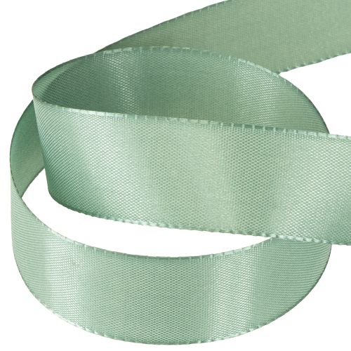 Itens Fita decorativa tafetá fita presente verde sálvia 25mm 50m