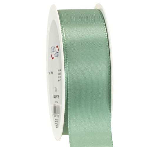 Fita decorativa tafetá fita presente verde sálvia 40mm 50m