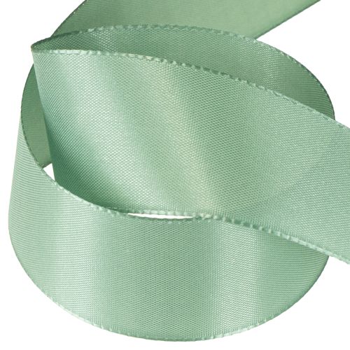 Itens Fita decorativa tafetá fita presente verde sálvia 40mm 50m