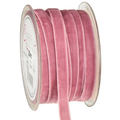 Floristik24 Fita decorativa veludo roxo claro 10mm 20m