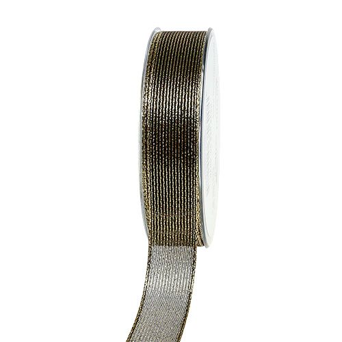 Fita Deco com listras de lurex pretas 25mm 20m comprar | Floristik24.pt