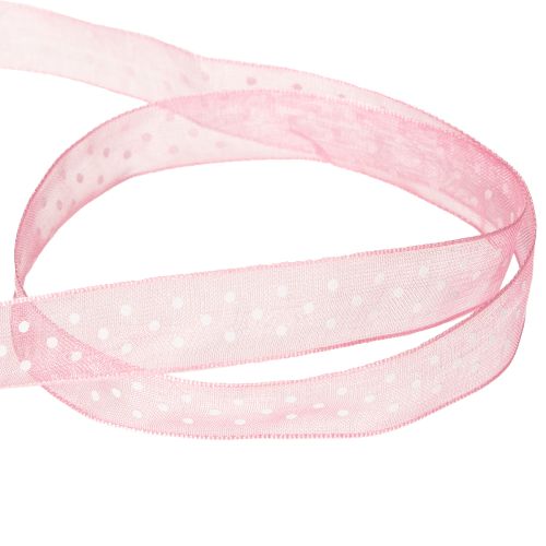 Itens Fita para presentes com um elegante padrão de bolinhas, ideal para embalagens festivas. 1,5 cm de largura, 20 m de comprimento.