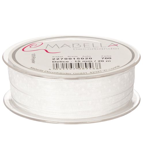 Itens Fita decorativa festiva para enfeitar presentes e projetos de artesanato, 1,5 cm de largura, 20 m de comprimento.