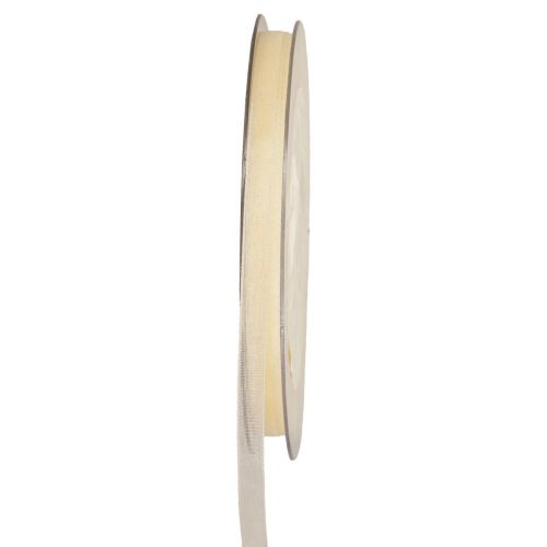 Itens Fita decorativa fita para presente creme organza ourela 6mm 50m