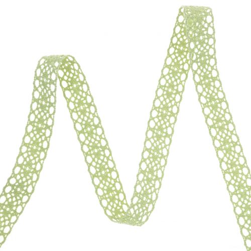 Itens Fita decorativa renda verde 16mm 20m