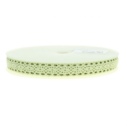 Itens Fita decorativa renda verde 16mm 20m