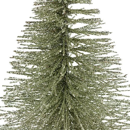 Itens Árvore decorativa com prata brilhante 22cm