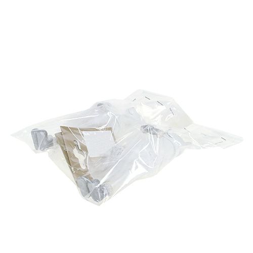 Floristik24 Figura decorativa urso com penas brancas 12cm 2pçs