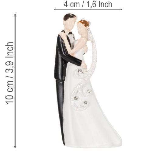 Estatueta decorativa de um casal de noivos, 10,5 cm | Floristik24.pt
