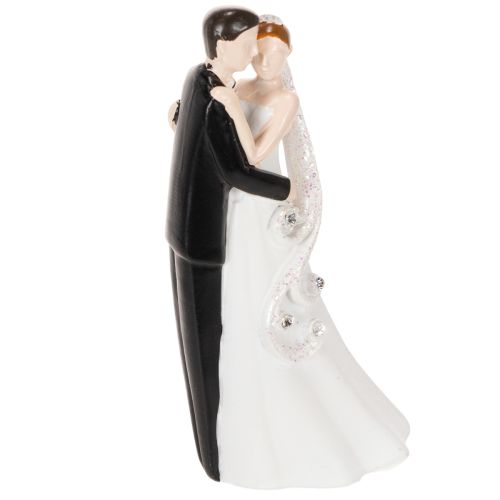 Estatueta decorativa de um casal de noivos, 10,5 cm | Floristik24.pt