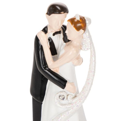 Estatueta decorativa de um casal de noivos, 10,5 cm | Floristik24.pt