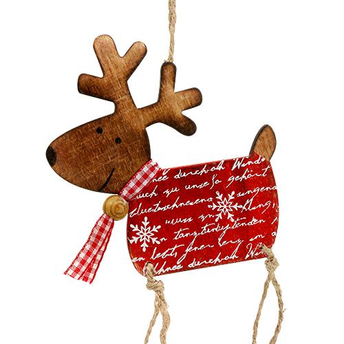 Floristik24 Figura decorativa para pendurar alce 18cm 6pcs