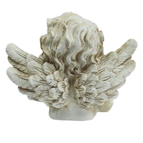 Floristik24 Figura decorativa anjo sonhando creme 20cm