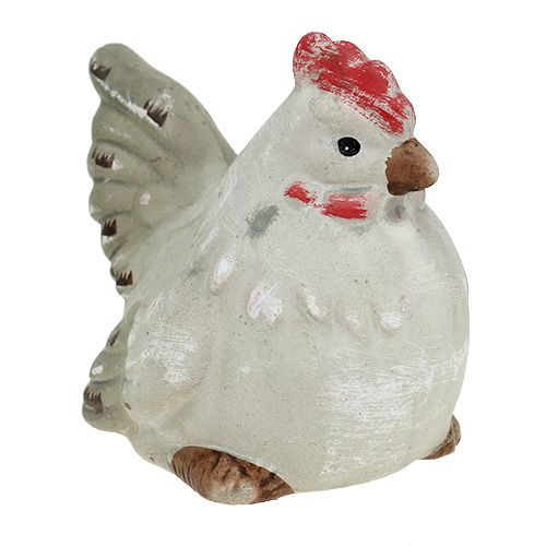 Floristik24 Frango Dekofigur 5cm cinza 2pcs