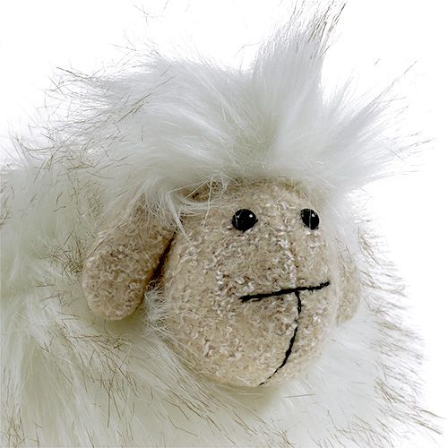 Floristik24 Figura decorativa creme de ovelha 21cm