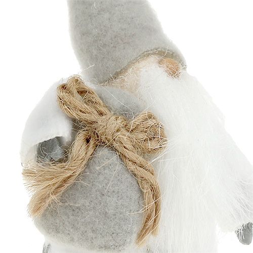 Floristik24 Figura decorativa Papai Noel 13 cm cinza, branco 2 unidades