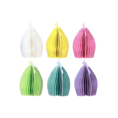 Itens Galinhas decorativas feitas de papel favo de mel Páscoa 11×6,5×12cm 6 unidades