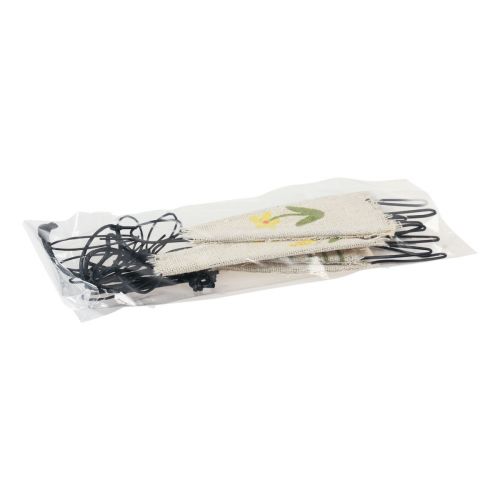 Floristik24 Figuras decorativas cabide de coelho de metal preto natural 19cm 4 un
