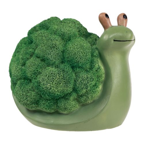 Itens Figuras decorativas decoração caracóis verde branco 7,5x11,5x10,5cm
