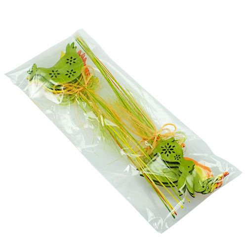 Floristik24 Figuras decorativas em bastão de madeira, coloridas Alt.6cm - 8cm, 16 peças