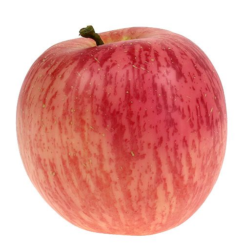 Floristik24 Frutas decorativas maçã vermelha-laranja Ø9cm 4 unidades
