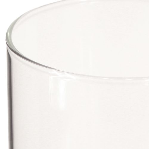 Itens Vidro decorativo, decoração de mesa, vaso de flores incolor Ø9cm H15cm