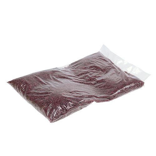 Itens Grânulos decorativos Pedras decorativas Borgonha 2mm - 3mm 2kg