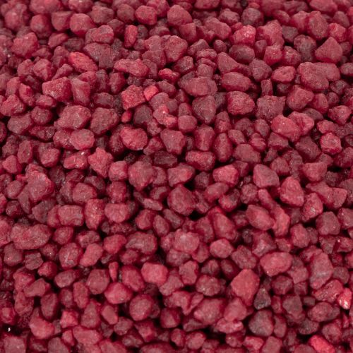 Itens Granulado decorativo vermelho, pedras decorativas de 2 mm a 3 mm, 2 kg